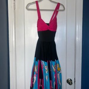 Stylish Pink and Black Women's Dress
